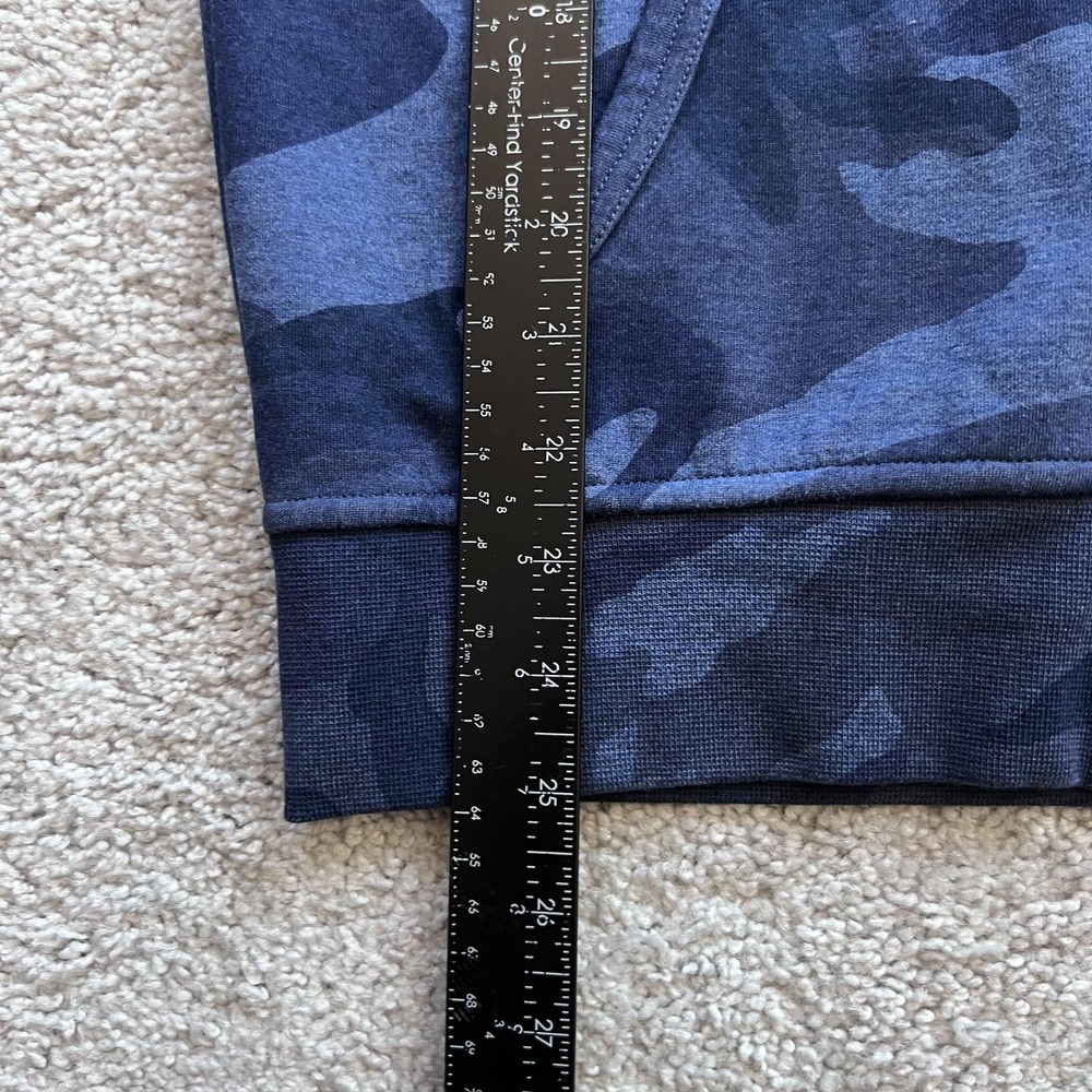 Polo Ralph Lauren Double Knit Camo Hoodie Mens Small Blue Full Zip Performance - Picture 12 of 14